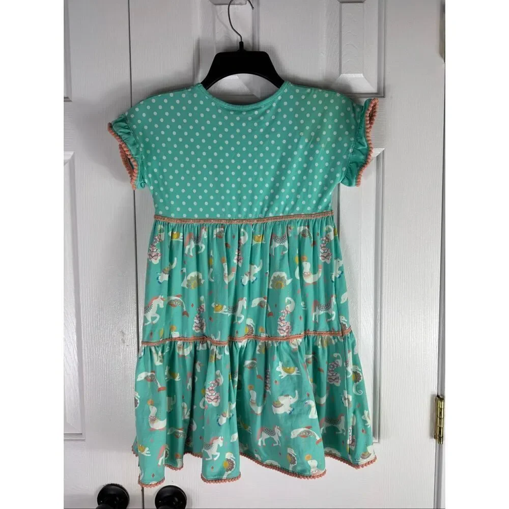 Matilda Jane Girls Dream Chasers Fun at the Circus Dress Size 8